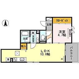 間取図画像 1LDK