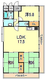 間取図画像 3LDK