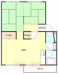 間取図画像 2LDK