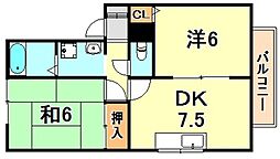 エクセルハイツ桃山 1階/102