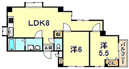 イースト御影 2階/201