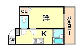 間取図画像 1K
