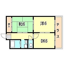 間取図画像 2DK
