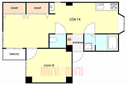 松田マンション 3階/301