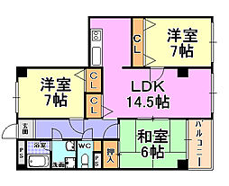 間取図画像 3LDK