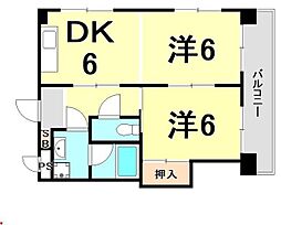 間取図画像 2DK