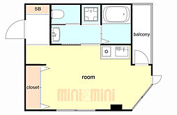 間取図画像 ワンルーム