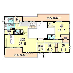 シークリサンス岡本 4階/401