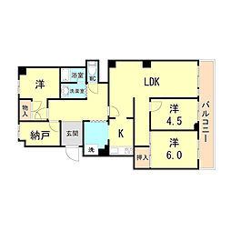 間取図画像 3SLDK