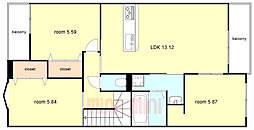 (仮称)尼崎市西昆陽2丁目集合住宅 2階