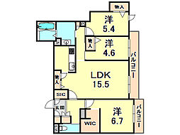 ル・ブラン香櫨園 2階/202