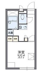 レオパレスカリヨ尼崎 1Kの間取図画像