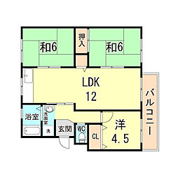 高倉団地1団地2号棟 4階/403
