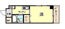 シンプルライフ桜口 ワンルームの間取図画像