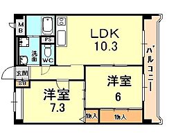 フレグランス芦屋 3階/304