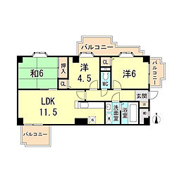 ゼフィール芦屋 2階