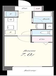 サンテラスエクセルガーデン 1Kの間取図画像