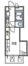 レオパレスル・コントワール 1Kの間取図画像