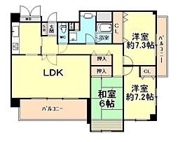 芦屋ガーデン 4階/402
