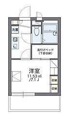 レオパレスル・コントワール6 1Kの間取図画像
