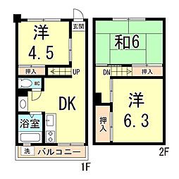 鶴甲コーポ25号館 1階/114