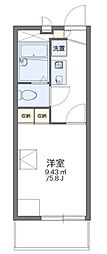 レオパレスオーキッド 1Kの間取図画像