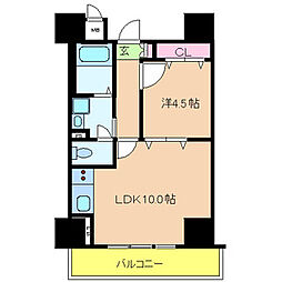 モアライフ住吉南 1LDKの間取図画像