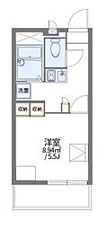 レオパレス友井 1Kの間取図画像