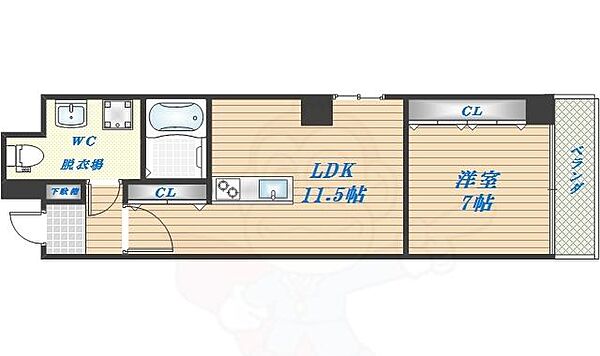 Oblio　porta UEMATIDAI ｜大阪府大阪市天王寺区上汐３丁目(賃貸マンション1LDK・2階・40.45㎡)の写真 その2