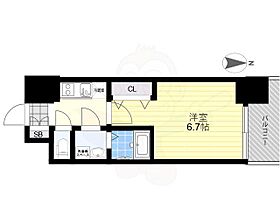 Quintet NAMBA  ｜ 大阪府大阪市中央区日本橋２丁目（賃貸マンション1K・10階・22.23㎡） その2