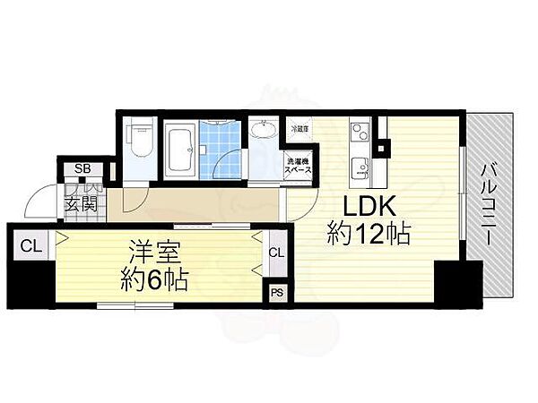 レジュールアッシュ谷町四丁目グランクラス ｜大阪府大阪市中央区谷町４丁目(賃貸マンション1LDK・5階・45.43㎡)の写真 その2