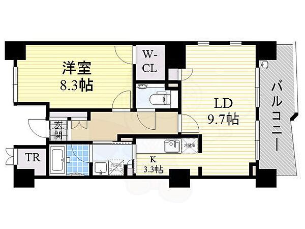 ロイヤルパークス桃坂 ｜大阪府大阪市天王寺区筆ケ崎町(賃貸マンション1LDK・5階・55.81㎡)の写真 その2