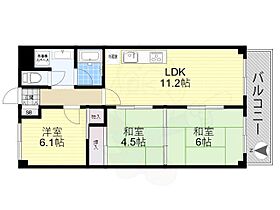 上本町ガーデンハイツ  ｜ 大阪府大阪市天王寺区小橋町（賃貸マンション3LDK・3階・60.87㎡） その2