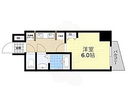 S-RESIDENCE堺筋本町Uno 13階1Kの間取り