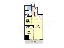 ブランズ大阪松屋町 2LDKの間取図画像