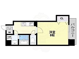 スプランドゥール味原 1Kの間取図画像