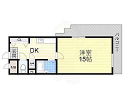 フィレンツェ 1DKの間取図画像
