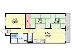 ひよハイツ 3LDKの間取図画像