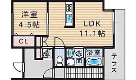 ONLY ONE川西丸の内  ｜ 兵庫県川西市丸の内町9番5-15号（賃貸アパート1LDK・1階・42.85㎡） その2