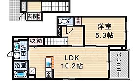 クロスロード北伊丹  ｜ 兵庫県伊丹市北園３丁目21番1号（賃貸アパート1LDK・2階・42.59㎡） その2