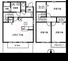 Excella見野 B棟  ｜ 兵庫県川西市見野３丁目16番22-2号（賃貸テラスハウス3LDK・1階・79.37㎡） その2