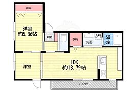 間取図画像 2LDK
