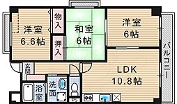 エーデル雲雀丘 三番館 3階/-