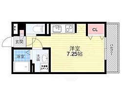 柊 ワンルームの間取図画像