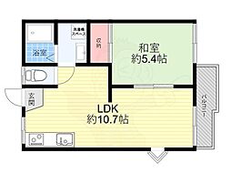 セキスイオークハイツ 1LDKの間取図画像