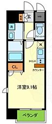 ONLYONE川西中央1 ワンルームの間取図画像
