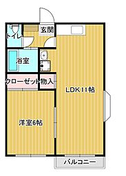 間取図画像 1LDK