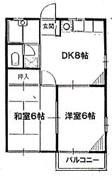 間取図画像 2DK