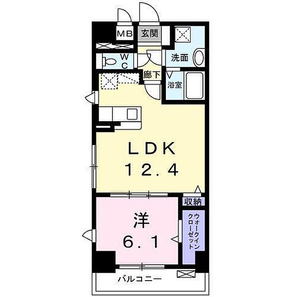 Grand Hills 606｜佐賀県佐賀市大財4丁目(賃貸マンション1LDK・6階・45.57㎡)の写真 その2