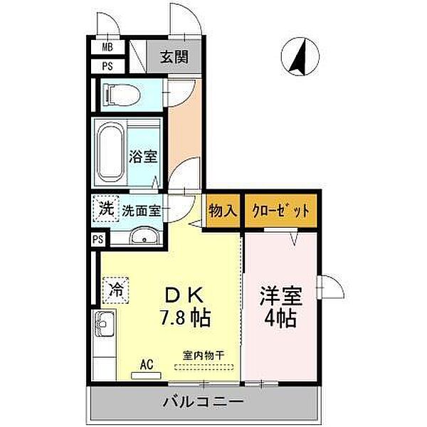 コーポルポ・Ｓ 301｜佐賀県佐賀市開成3丁目(賃貸アパート1DK・3階・35.35㎡)の写真 その2